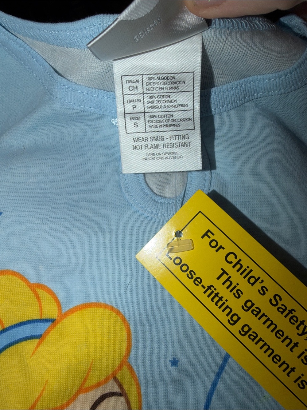 Y2K Disney Cinderella Shimmer 2 piece Set-Girls Pajama -Long sleeve and pants. - Picture 4 of 9